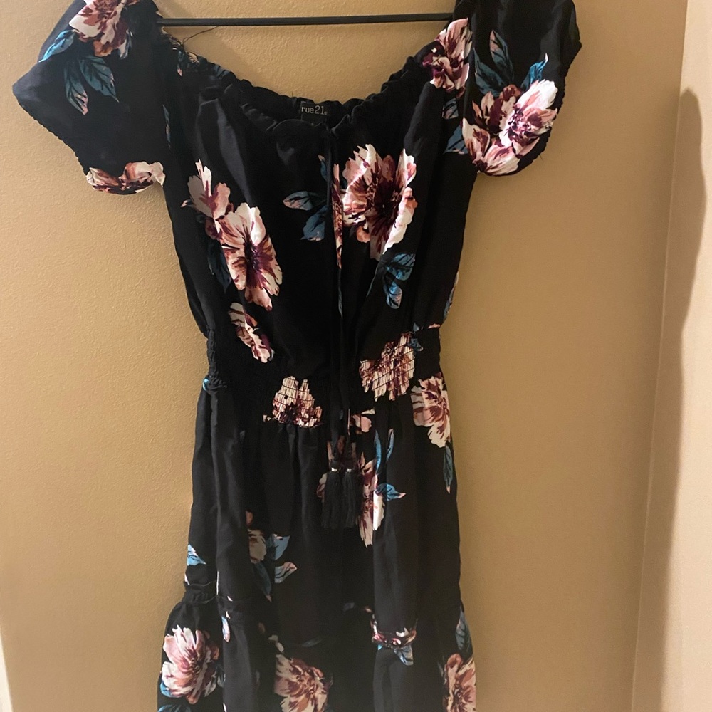 Black Floral Dress